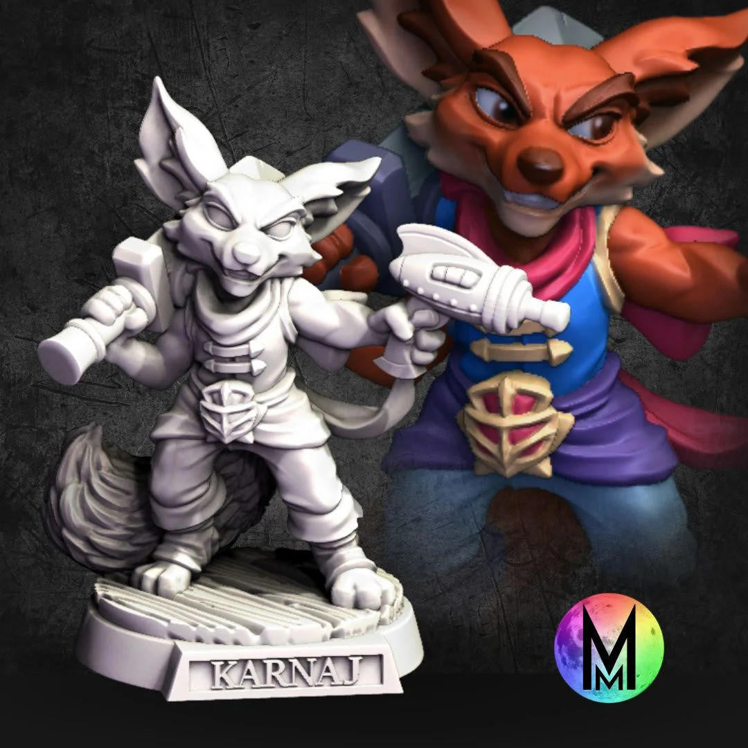Moonlight Minis Karnaj the Foxfolk Rogue (Kitsune)